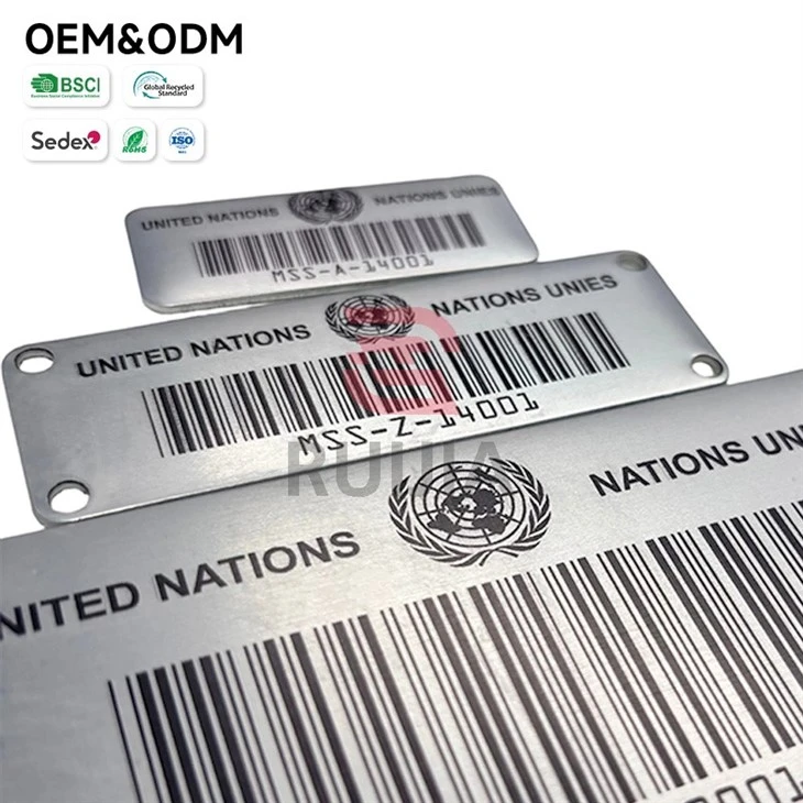 Aluminium Barcode Tags high quality