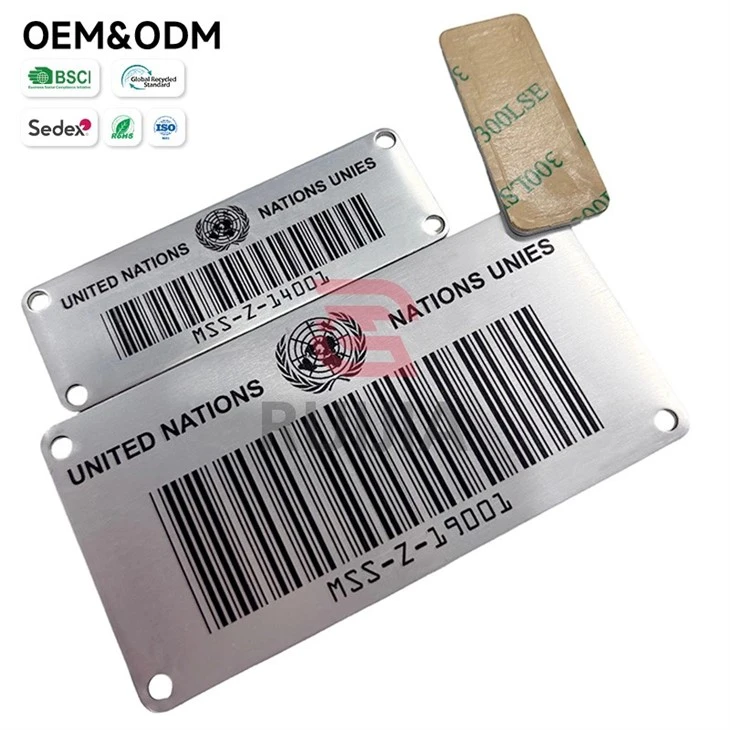 Aluminium Barcode Tags factory
