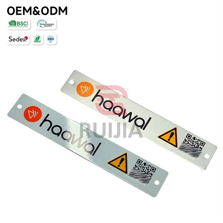 Fixed Asset Tags Metal factory