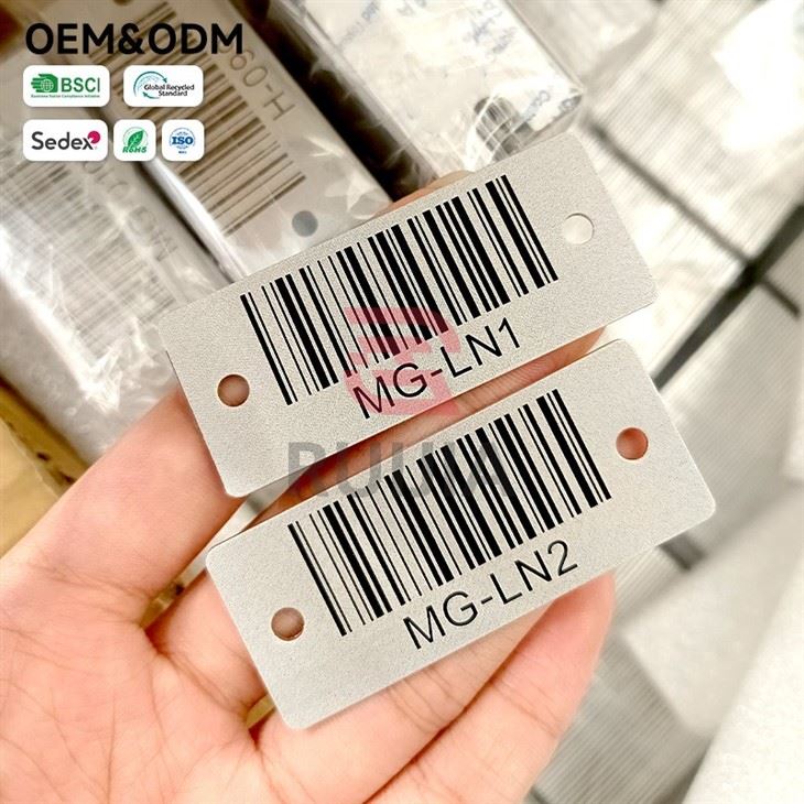 Metal Barcode Stickers factory