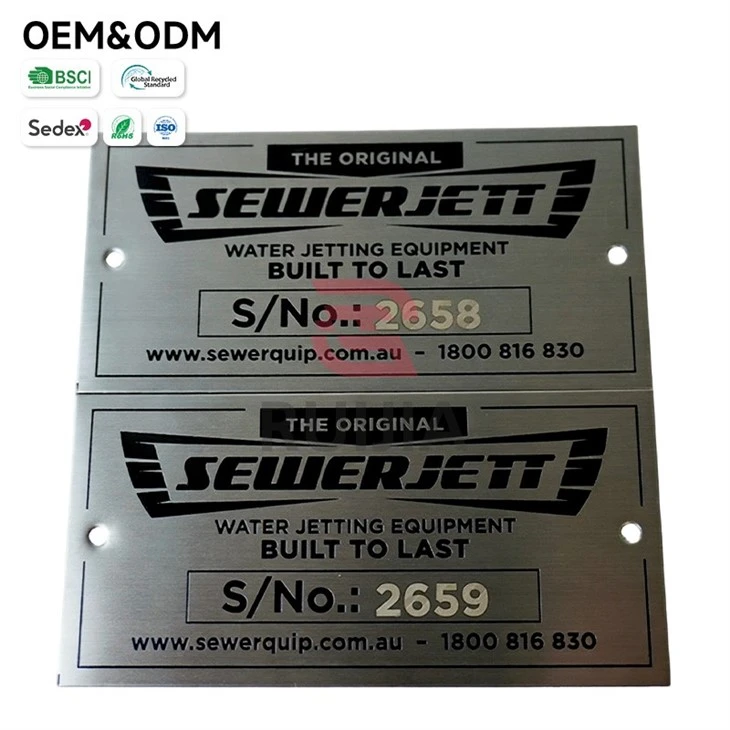 Metal Engraved QR Code high quality