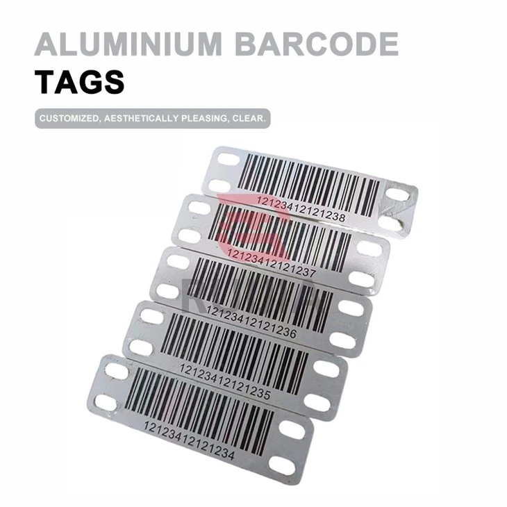 Aluminium Barcode Tags